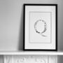 'Letter Q' Linear Illustration Print, thumbnail 7 of 7