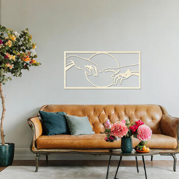 Wooden Abstract Hands Wall Sculpture Gift For Home Or Office, 8 of 9