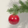 Christmas Molten Glass Bauble Jasper, 8cm, thumbnail 1 of 2