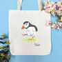 Personalised Puffin Tote Bag, thumbnail 3 of 9