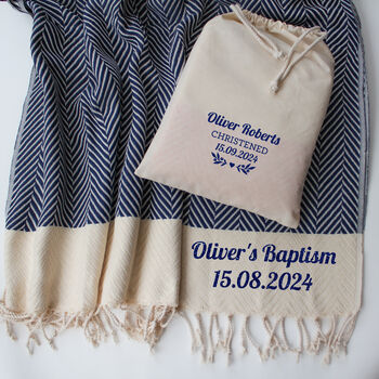 Personalised Soft Cotton Throw, Anniversary Gifts, 7 of 12