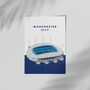 Manchester City Stadium Poster, thumbnail 3 of 4