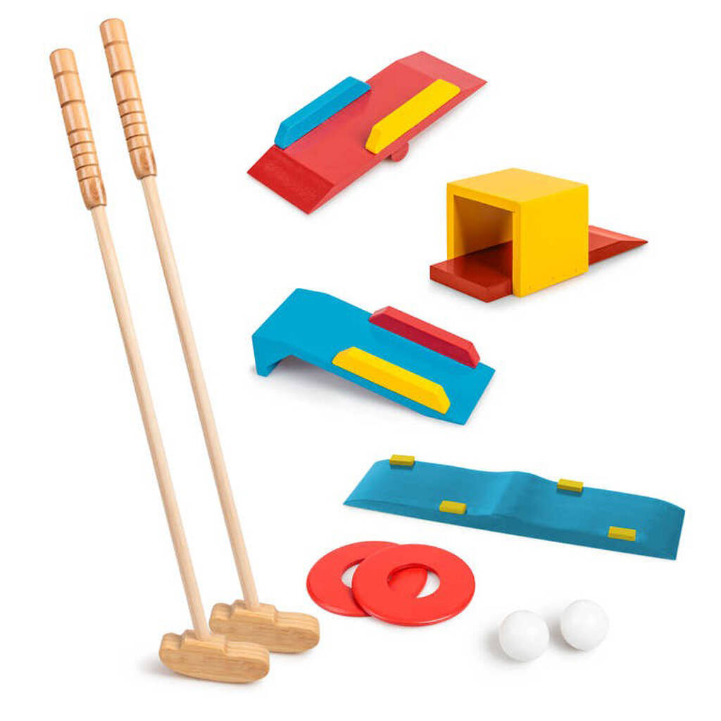 wooden golf set toy