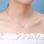 Whale Pendant Necklace In Sterling Silver, thumbnail 6 of 10