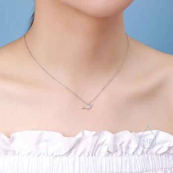 Whale Pendant Necklace In Sterling Silver, 6 of 10