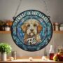 Cavapoo Brown And White Memorial Suncatcher, thumbnail 3 of 6