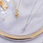 Sterling Silver Tiny Little Lightning Bolt Pendant Necklace, thumbnail 3 of 12