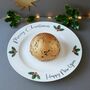 Personalised Christmas Pudding And Cake Plate, thumbnail 3 of 6