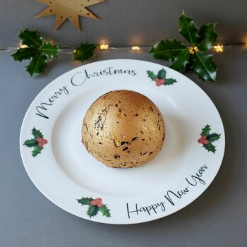 Personalised Christmas Pudding And Cake Plate, 3 of 6