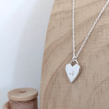 Personalised Solid Silver Heart Necklace, 3 of 6