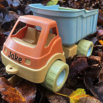 Personalised Bio Plastic Dumper Truck Or Front Loader, 2 of 4