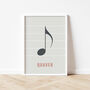 Quaver Note Print | Music Theory Poster, thumbnail 9 of 10