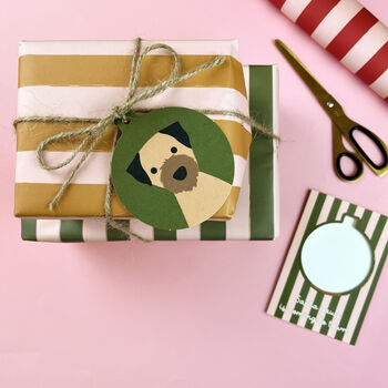 Luxury Candy Cane Stripe Christmas Wrapping Paper, 4 of 4