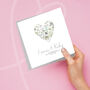 Personalised Diamond Anniversary Button Card, thumbnail 2 of 3