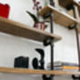 Nathan Reclaimed Timber And Pipe Industrial Shelves, thumbnail 3 of 5