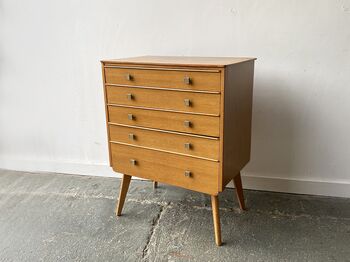 1950s French Mid Century Chest Of Drawers, 11 of 12