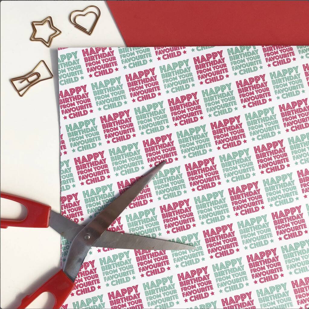 Favourite Child Wrapping Paper, 1 of 7