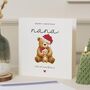Personalised Bear Christmas Card For Nana Or Grandma, thumbnail 1 of 7