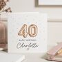 Gold Balloons 40th Birthday Card For Friend, thumbnail 1 of 7