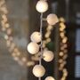 White Pom Pom Light Chain Mains Powered, thumbnail 2 of 4