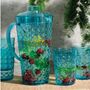 Cobalt Bubble Jug And Cups Five Piece Set, thumbnail 1 of 2