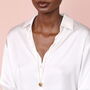 Stainless Steel Heart Pendant Long Chain Necklace, thumbnail 2 of 7