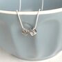 Personalised Silver Initial Letter Necklace, thumbnail 2 of 5