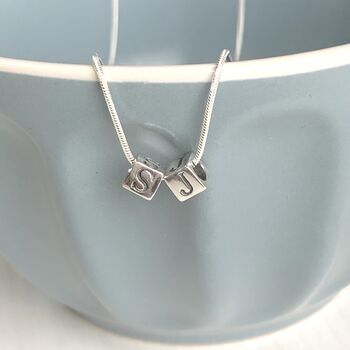 Personalised Silver Initial Letter Necklace, 2 of 5