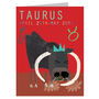 Mini Taurus Zodiac Card, thumbnail 2 of 5