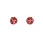 Mini Round Stud Earrings In Rose Gold Sparkle, thumbnail 3 of 4