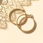 Stylish And Versatile 30mm Gold Plated Hoop Earrings, thumbnail 1 of 5