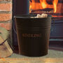 Vintage Style Black And Copper Kindling Bucket, thumbnail 1 of 6