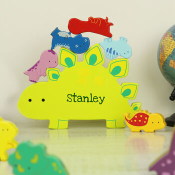 Personalised Dinosaur Stacking Toy, 4 of 5