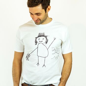 Personalised Men's T Shirt With A Child's Drawing, 4 of 7