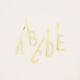 Crystal And Gold Alphabet Hair Slide, thumbnail 4 of 4