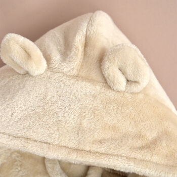 Personalised Teddy Ear Baby Robe Gift, 7 of 12