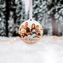 Personalised Wooden Family Portrait Christmas Bauble, thumbnail 8 of 9
