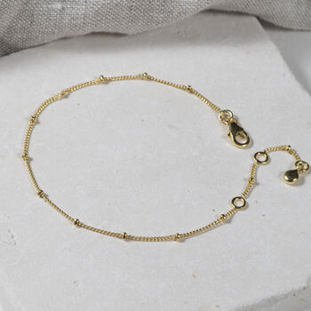 Beaded Bracelet, 18ct Gold Vermeil, 2 of 4