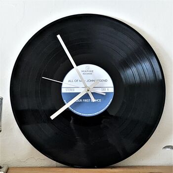 Personalised Limited Edition Vinyl Record Clock, 5 of 9