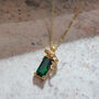 Esmeralda Leopard Necklace 14 K Gold Plated, thumbnail 1 of 7