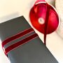 Deep Red/Burgundy Velvet Ribbon Christmas Gift Wrapping, thumbnail 4 of 5