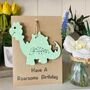 Personalised Dinosaur Keepsake Birthday Card, thumbnail 6 of 6