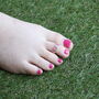 Red Adjustable Silver Midi Band Dainty Beach Toe Ring Set, thumbnail 3 of 7