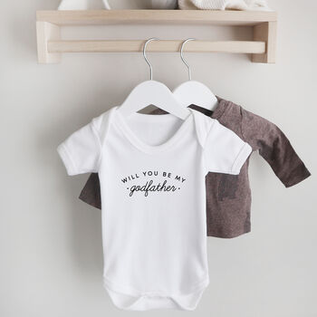 Will You Be My Godparent Baby Bodysuit, 2 of 4