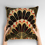 Deco Elegance In Red Art Deco Cushions Design Four, thumbnail 2 of 7