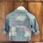 Personalised Embroidered Baby/Toddler Denim Jacket, thumbnail 5 of 7