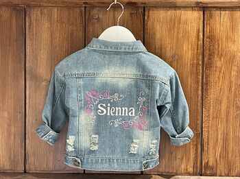 Personalised Embroidered Baby/Toddler Denim Jacket, 5 of 7