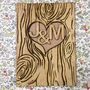 Personalised Wooden Engraved Tree Card, thumbnail 1 of 2