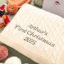 Personalised Baby’s First Christmas Blanket – Cosy Knit, thumbnail 2 of 12