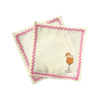 Heart And Kisses Cocktail Napkins | Set Of Two Designs, 2 of 3